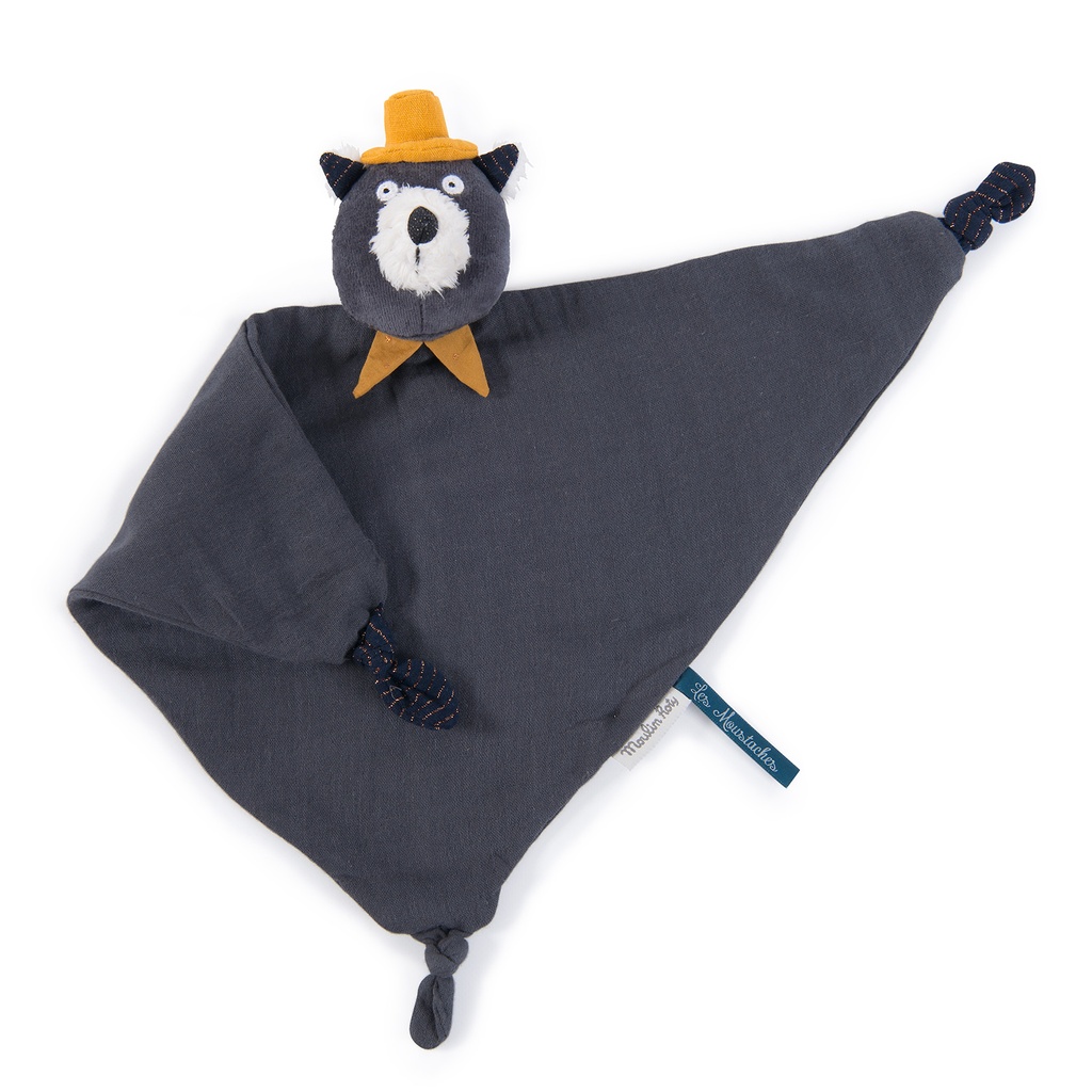 Doudou mantilla gato gris oscuro Moustaches